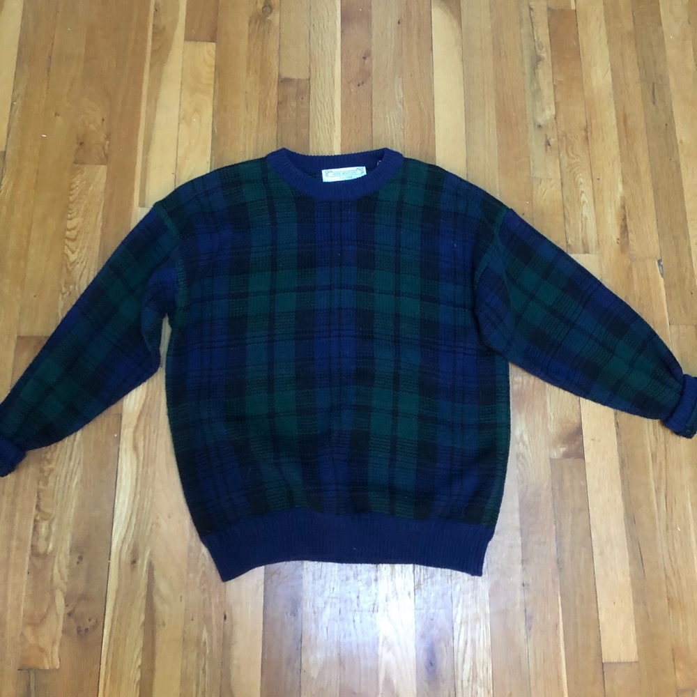 plaid sweater